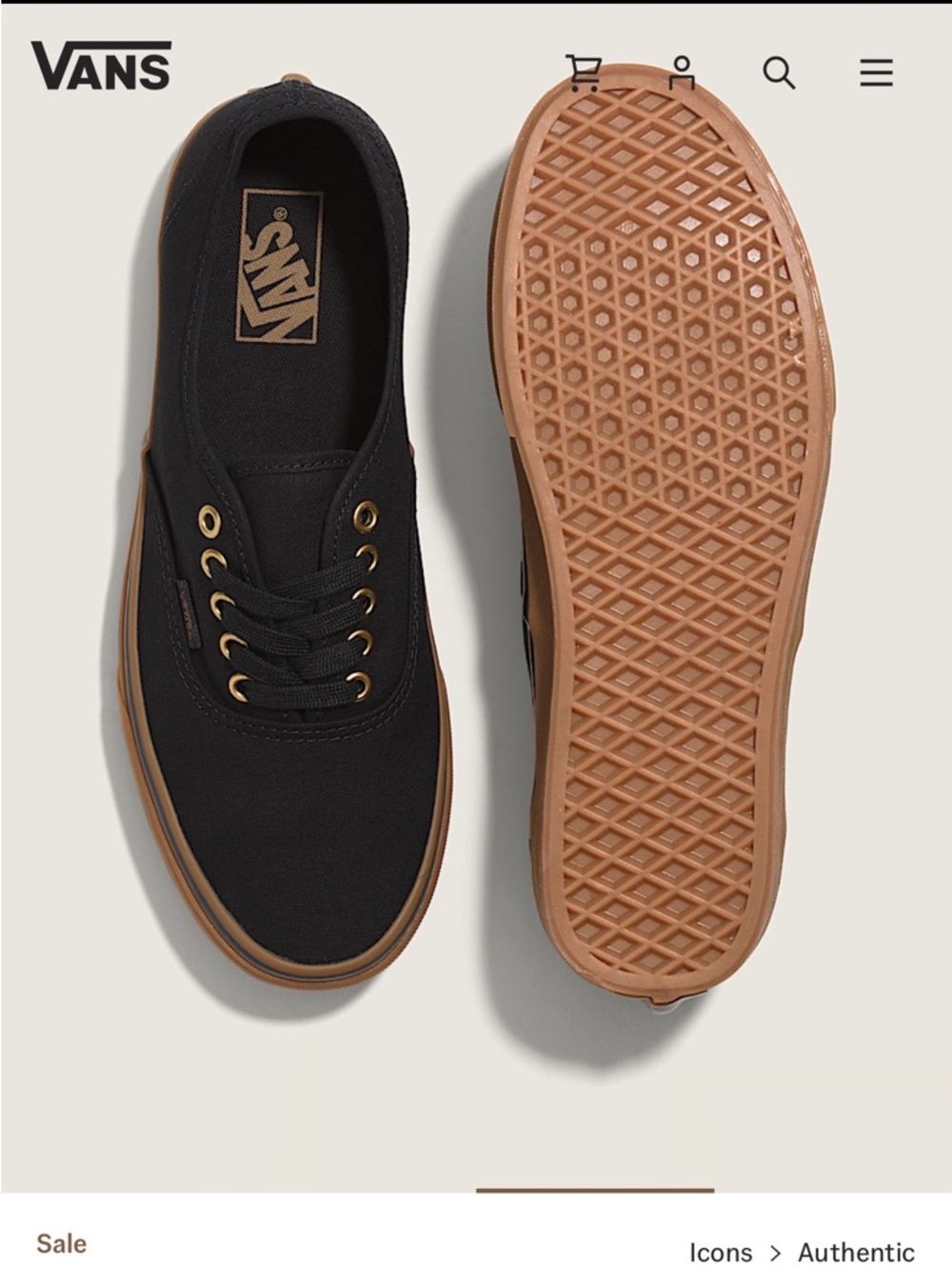 Brown Bottom Black Vans sneakers 
Like new! Great condition! - Picture 6 of 7